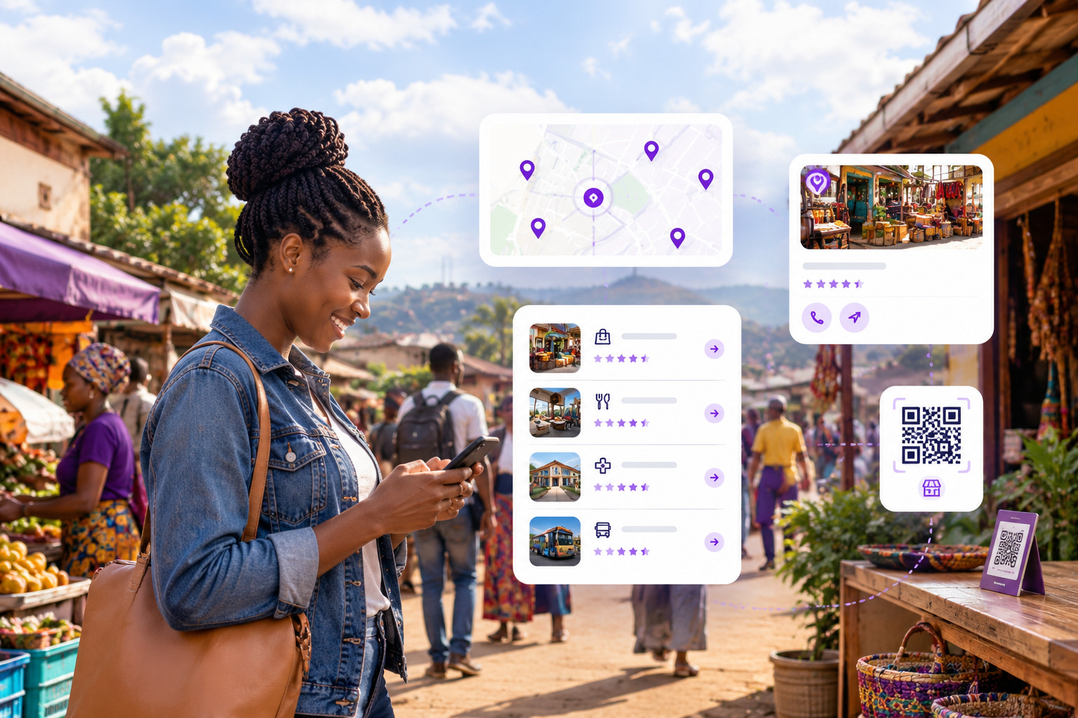 African community marketplace and everyday community life